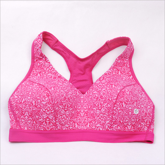 Print design anti-rattle wireless vest female sports underwear running yoga bra