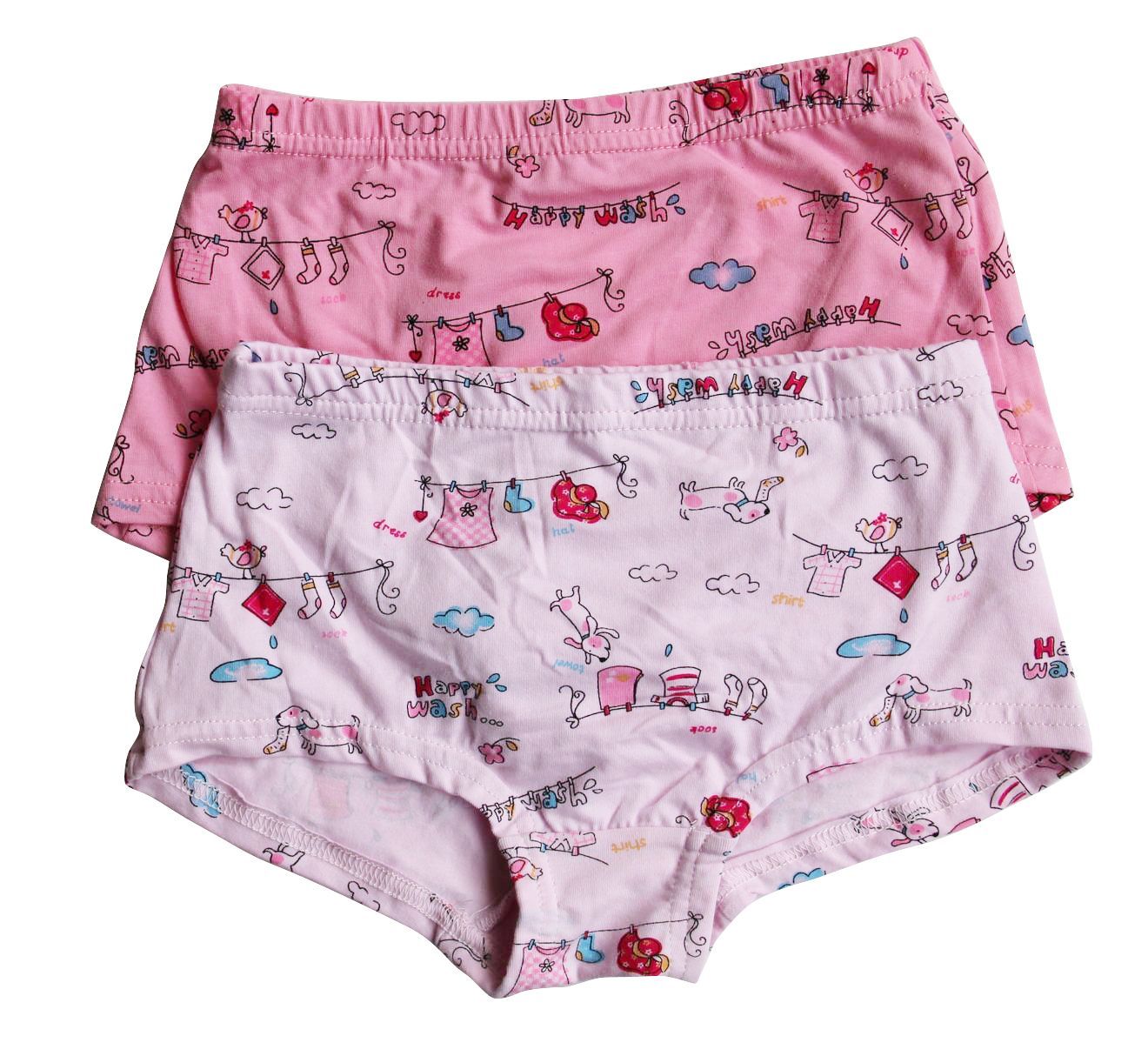 Professional female child panties 100% cotton child flower trunk 16.8