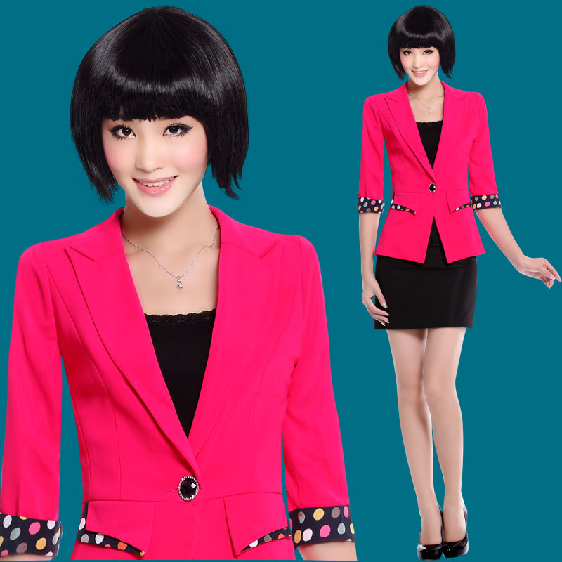 Professional set women's casual small suit jacket work wear skirt