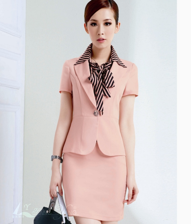 Professional set women's fashion women's professional skirt suit formal summer work wear a215