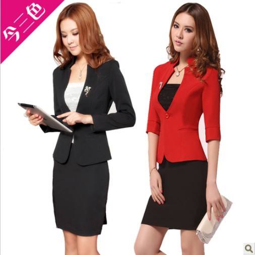 Professional skirt piece set women's long-sleeve professional set female autumn fashion women's formal  031