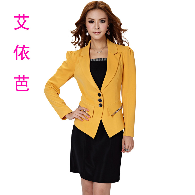 Professional women's autumn slim set fashionable casual blazer one-piece dress skirt