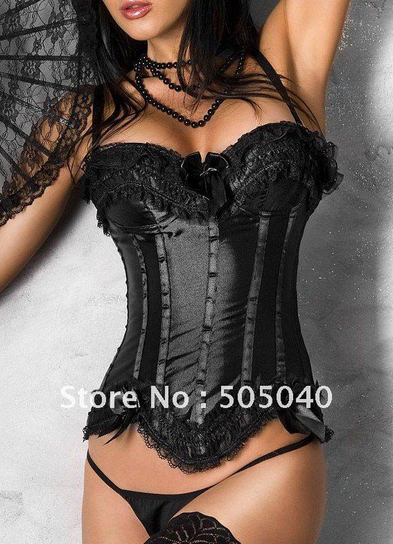 promotion elegant satin corset wholesale and retail DH068