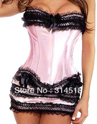 Promotion!! Free shipping!!  hot sale!! Black/pink/white Cross Corset 3 color available(30014)