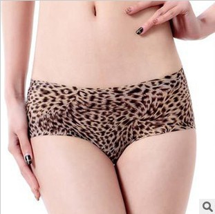 pt022 one piece mid waist women ladies glaze leopard surface seamless 2013 sexy tops for women Meryl soft panties briefs fashion