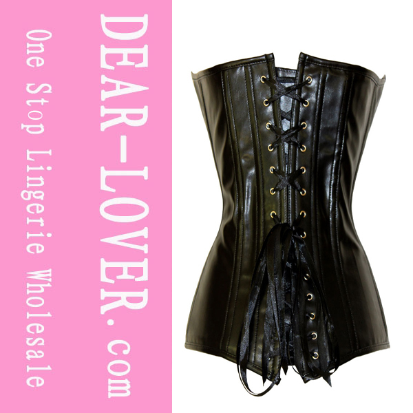 Punk Style Corset Top Black   LC5276 Cheaper price Drop Shipping