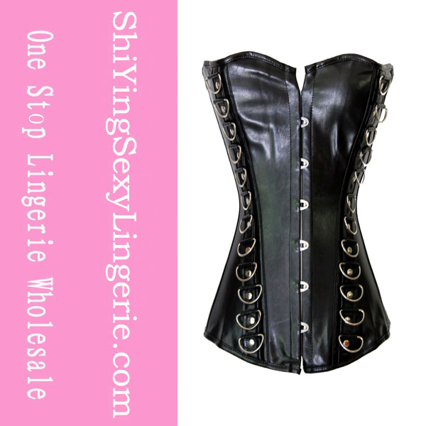 Punk Style Corset Top Black  LC5276  Cheaper price Drop Shipping