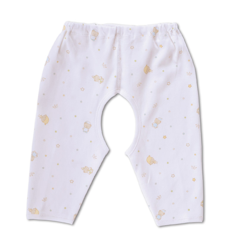 Pure 100% cotton underwear 40 double faced print infant open-crotch pants