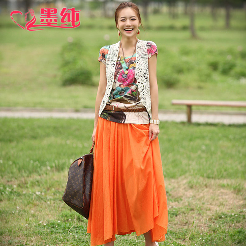 Pure 2013 spring new arrival bohemia cotton 100% 1.5gg small vest shrug cutout vest