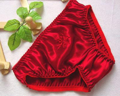 Pure Silk Embroidery Flowered 2 Pairs of Panty Briefs Underwear --MultiColors In Stock!