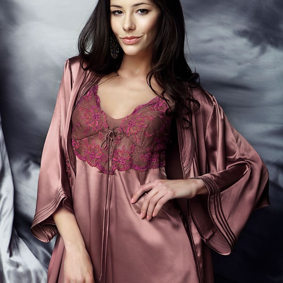 Pure silk mulberry silk spaghetti strap sleepwear nightgown set d3017 a3018 freeshipping