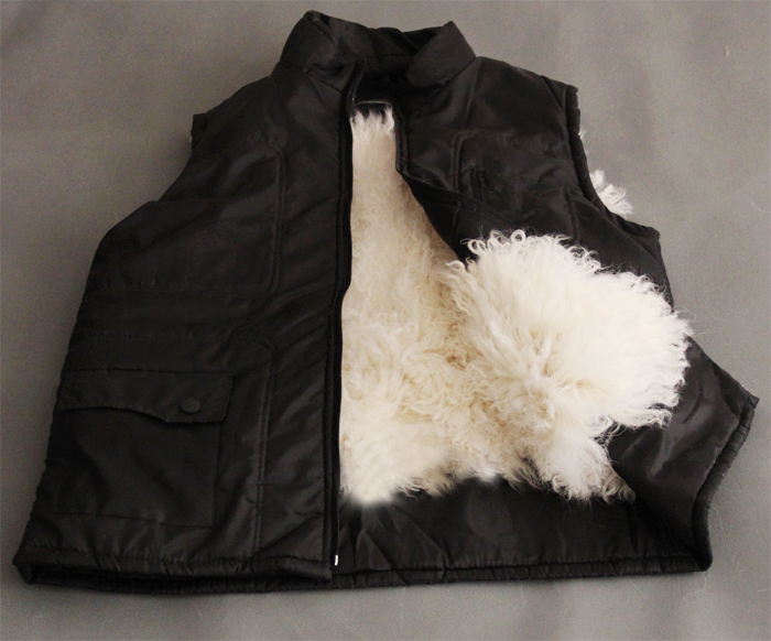 Pure wool vest winter thickening male women's general wool sheepskin vest leather coat