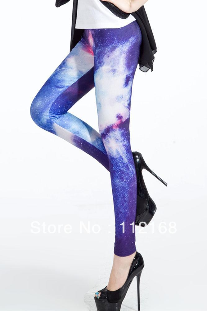 Purple Galaxy interstellar Figure Ms. Sexy Leggings 79079