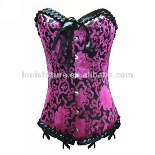 Purple  Spandex / Polyster Sexy Lingerie Corset Robe Sexy CS0084