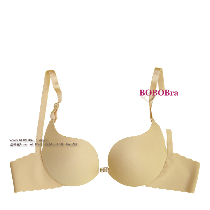 Push up thin cup glossy u bra set 70ab 2442