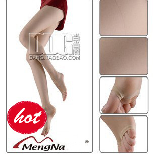 Q4015 mona Core-spun Yarn pantyhose open toe socks open toe stockings