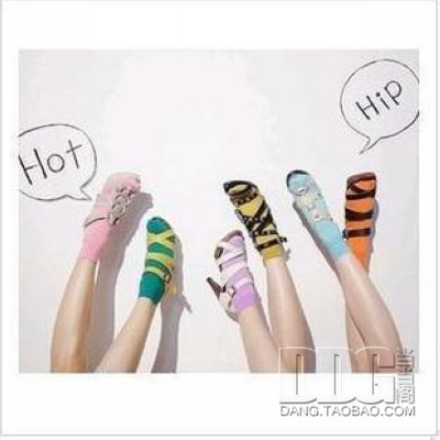 Q5006 candy color crystal stockings sock multicolour crystal socks multicolor