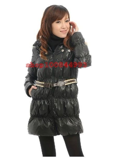 Qiu dong new costly heavy hair brought medium style cultivate one's morality show thin down jacket size S/M/L