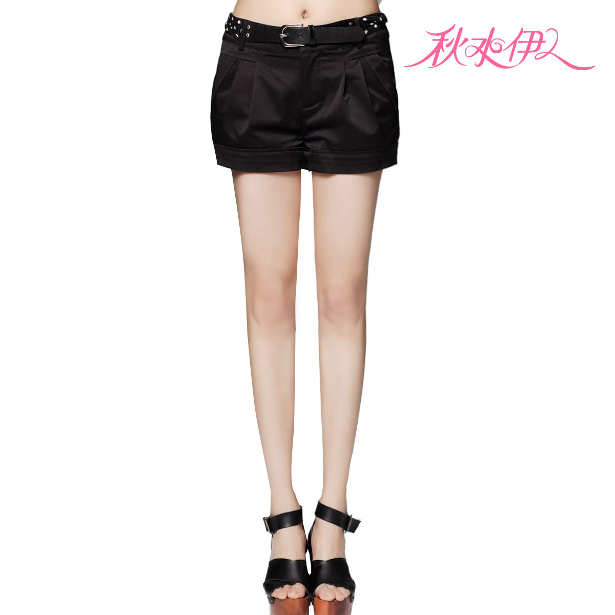 QIUSHUIYIREN 2012 summer fresh casual roll up hem shorts 112208021 268