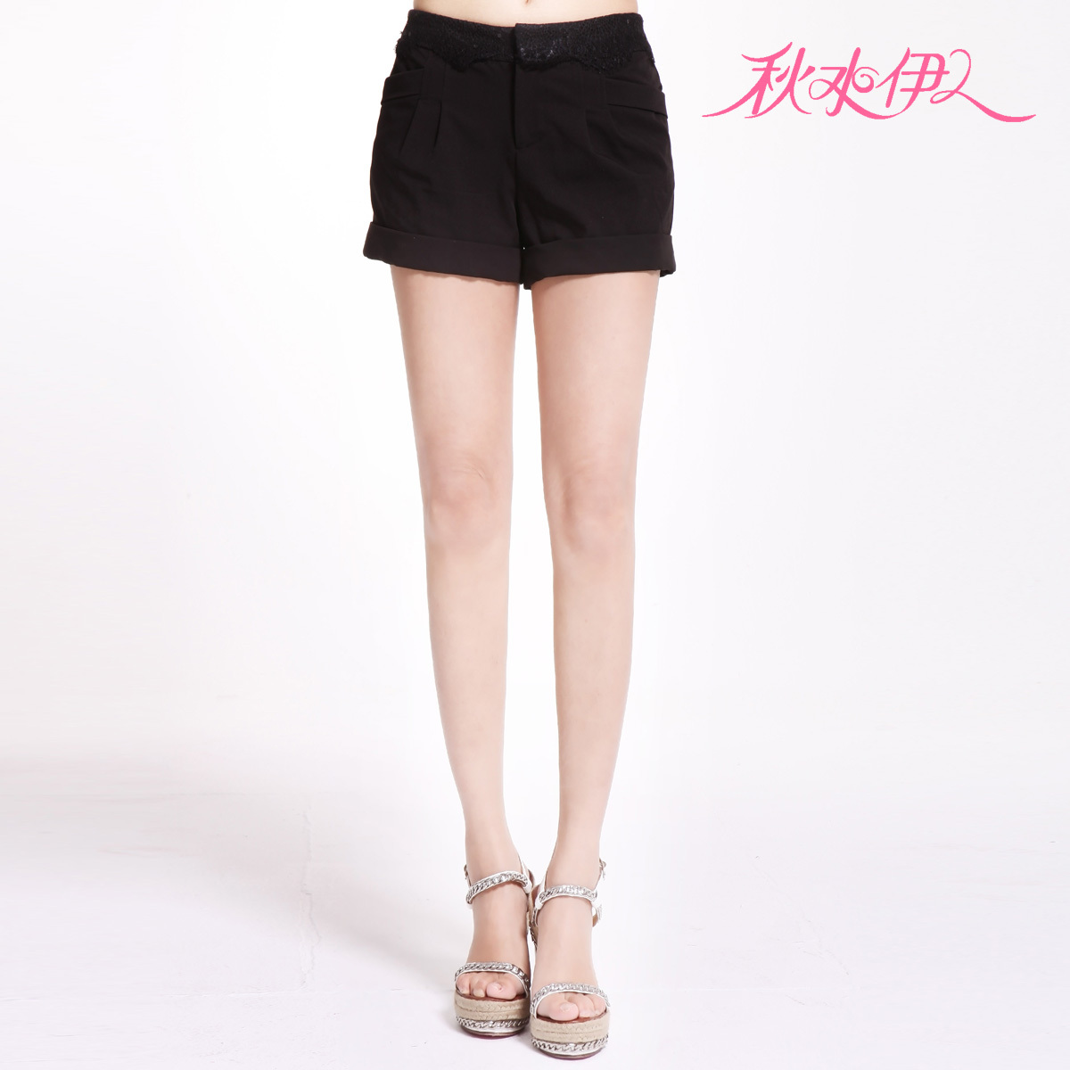 QIUSHUIYIREN 2012 summer sweet lace patchwork single-shorts 112108096 278