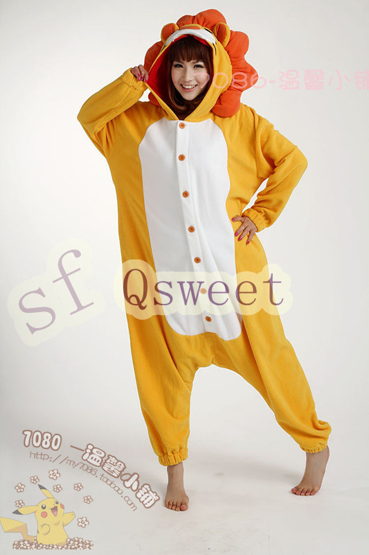 Qsweet lion devil the cat unicorn stitch one piece sleepwear