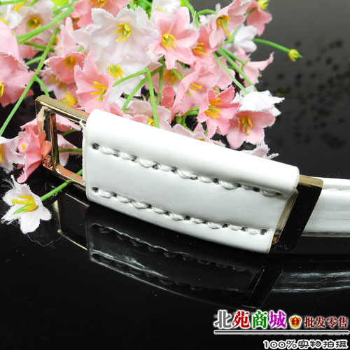 Quality fashion japanned leather strap genuine leather women's decoration thin belt c397