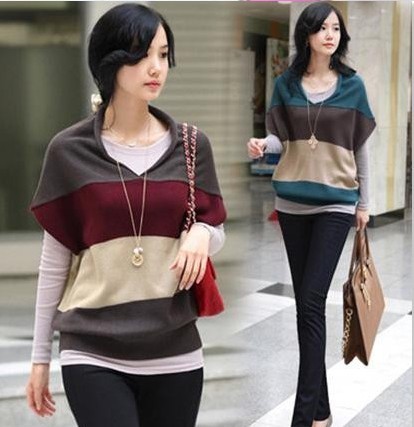 Quality! hot sale! 2012 autumn winter women's sweater sleeveless loose sweater outerwear hristmas new year halloween  wear