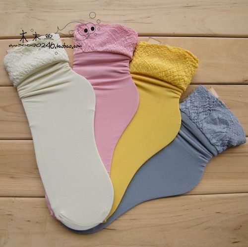 Quality socks summer socks ruffle silky velvet socks stockings double