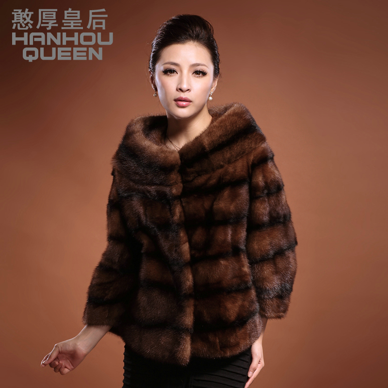 Queen 2012 female short design mink overcoat fur coat free shipping