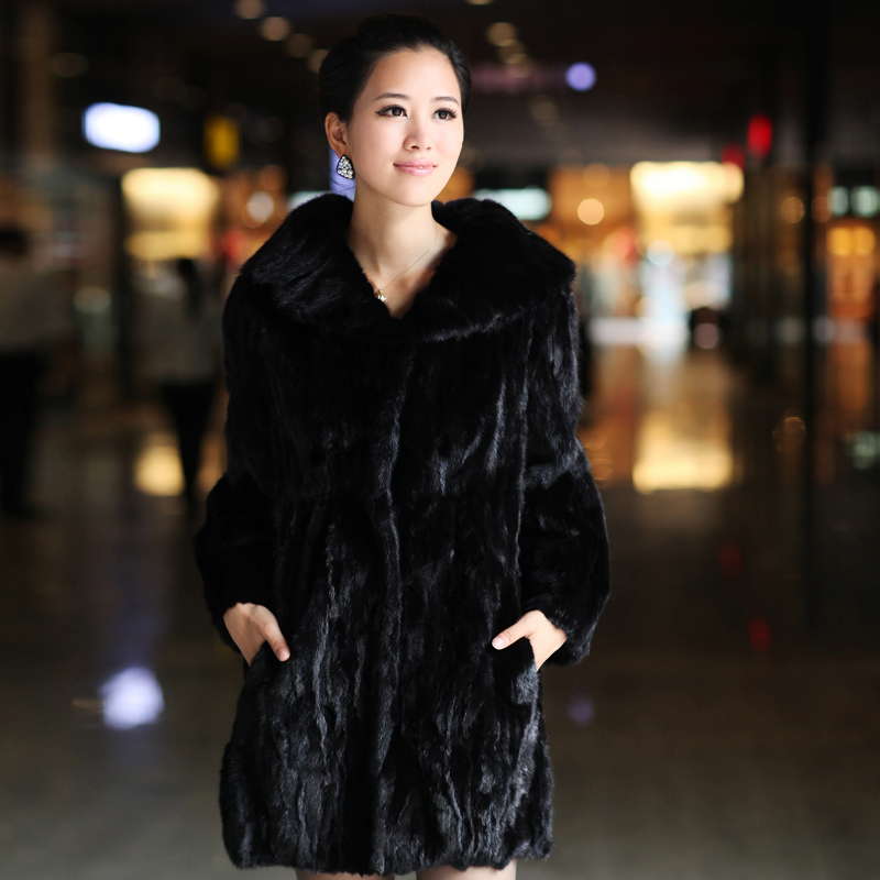 Queen series 2012 Women fight mink fur coat mink large