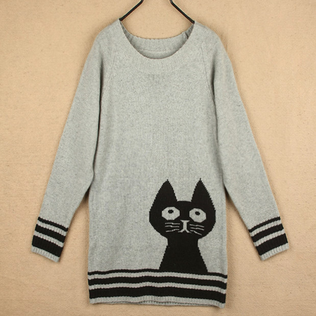 R0113 women's 2013 spring loose long-sleeve sweater women's basic shirt