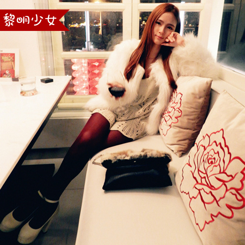 Rabbit fur fox fur coat 2013 medium-long women's fur women's patchwork, Free Shipping