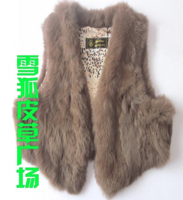 Rabbit fur vest fur vest waistcoat fur coat