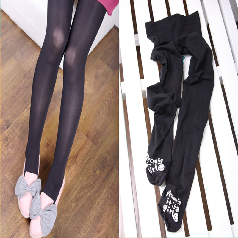 Rabbit material stovepipe black all-match pantyhose