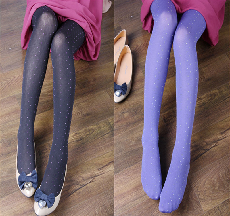 Rabbit vintage velvet dot pantyhose