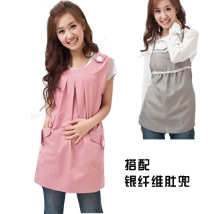 Radiation-resistant maternity clothing double silver fiber protective combination big super