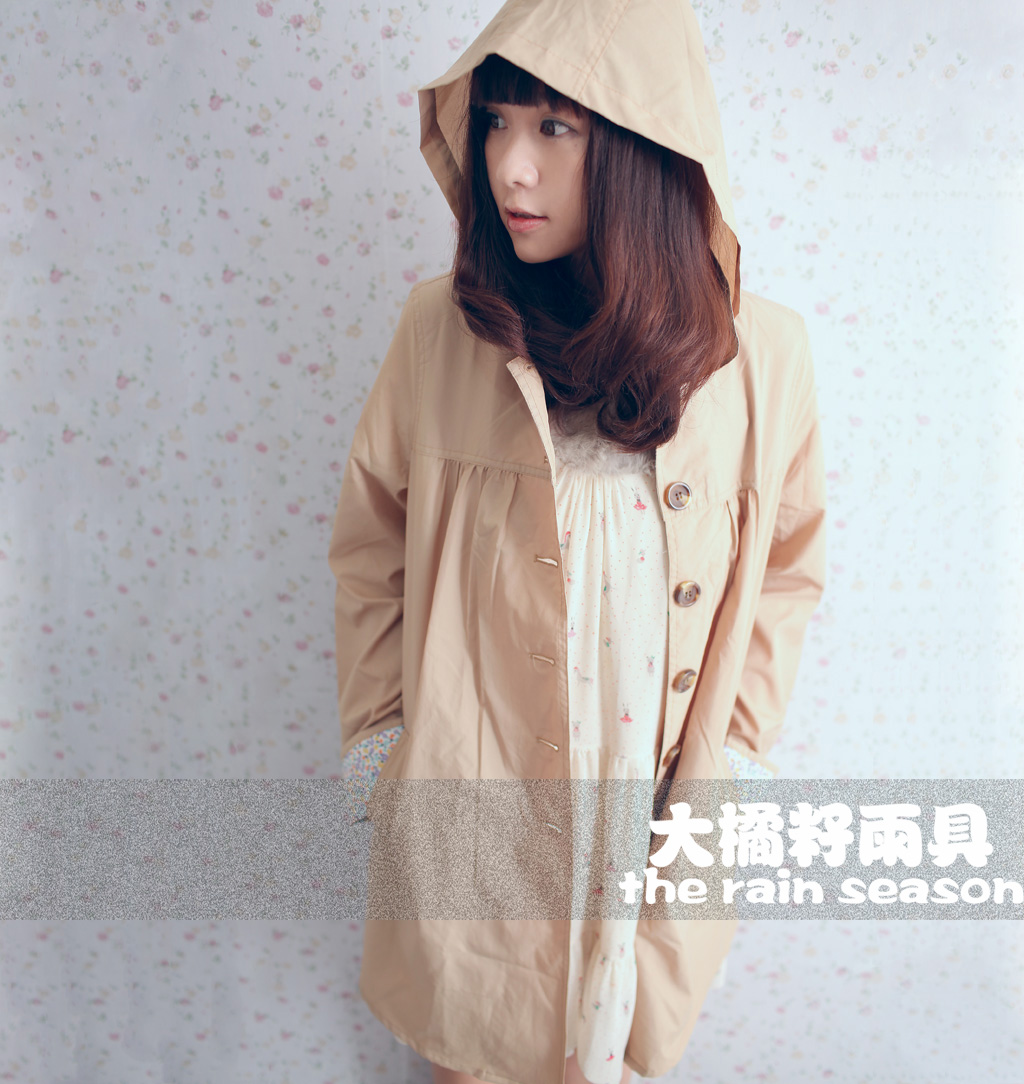 rain gear khaki fashion raincoat trench dry thin soft