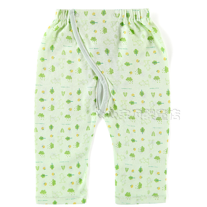 Rattan carpenter's 2012 summer 100% cotton infant panties baby open-crotch trousers