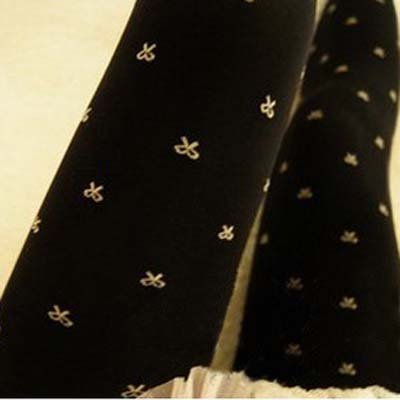 Ravishing Bowknot printing Leggings, Fashion Women Pantyhose, socks, Free shipping