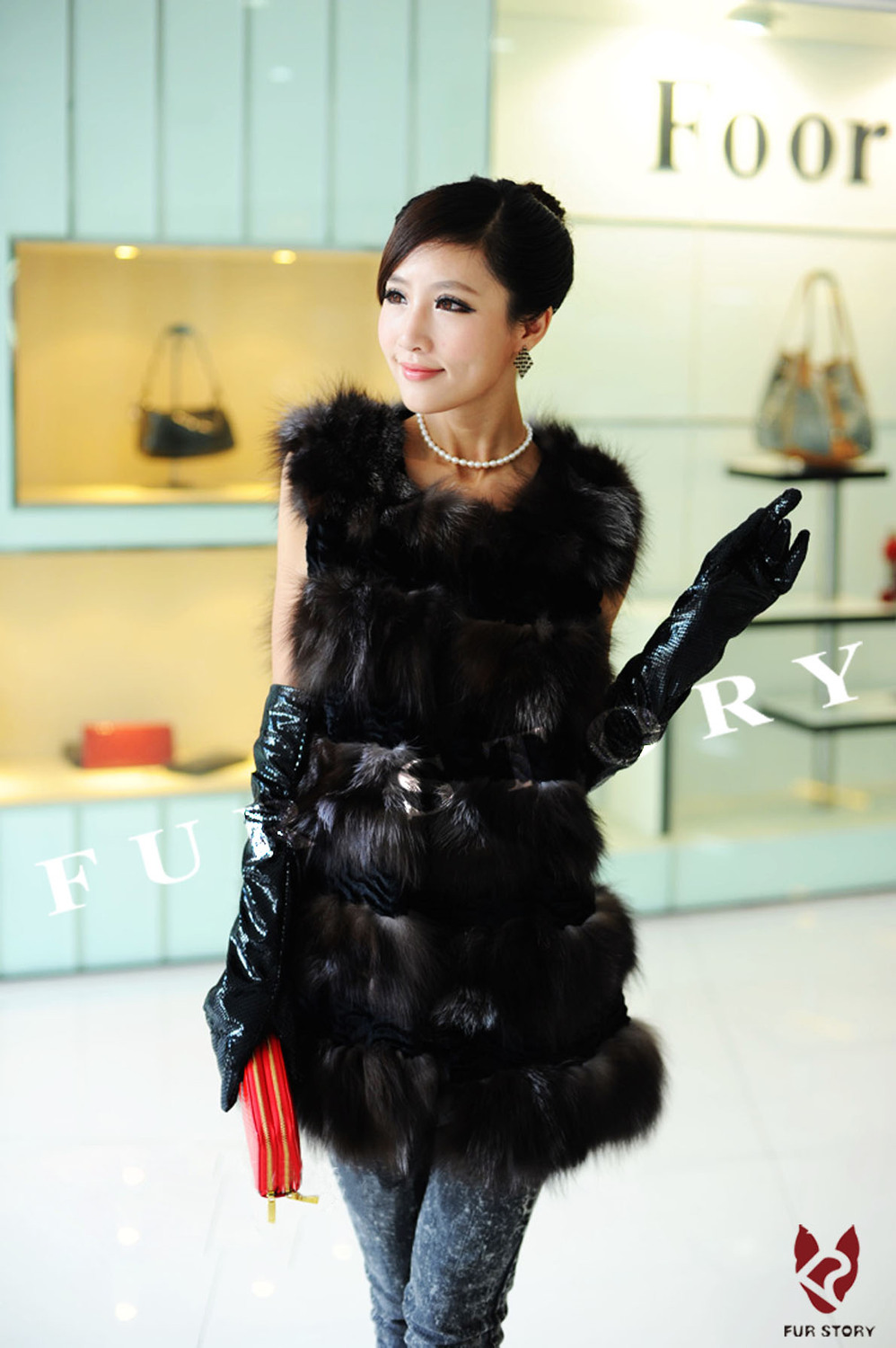 Real rabbit fur and silver fox fur vest waistcoat coat jacket ladies' garment  very popular shipping free