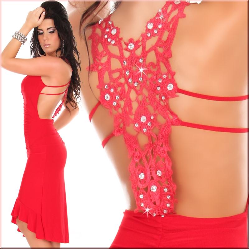 red bow racerback v sexy short full dress 6124 - 3