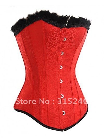 Red burlesque corsets (C091)