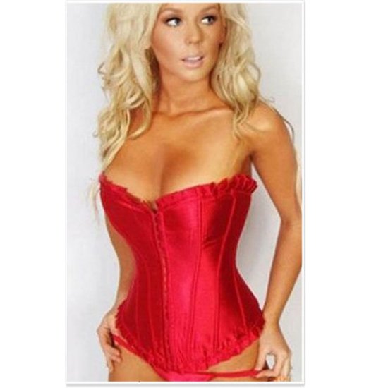 Red fashion overbust corset - qm015red