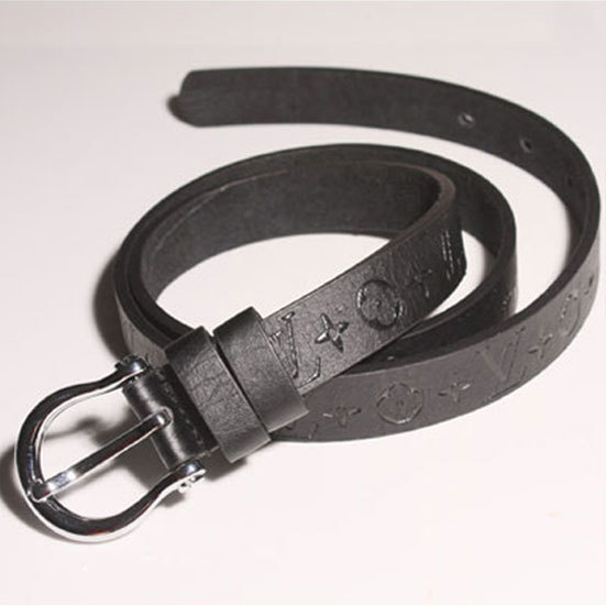 Red genuine leather thin belt fashion all-match women's strap black women's cowhide strap y422