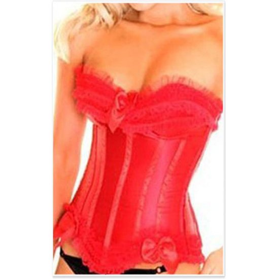 Red overbust corset - qm6068red