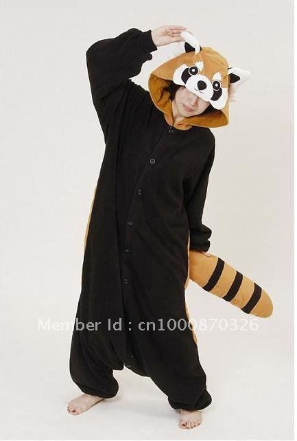 Red Panda Kigurumi Pajamas Adult Cosplay Sleepwear