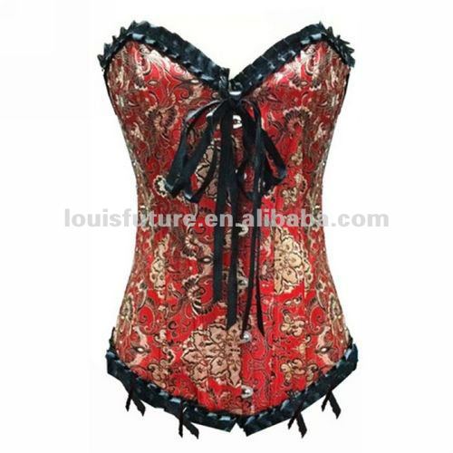 Red Spandex / Polyster Sexy Lingerie Corset Kimono Robe CS0081