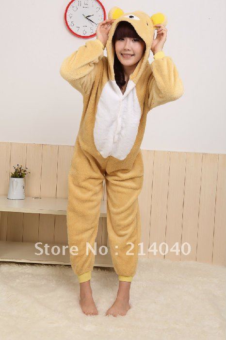 Relax Bear Animal Costume Kigurumi Pyjamas Adult Cosplay Sleepwear for women