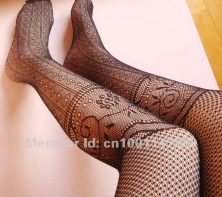 Restore Fishnet Sex Crus Graffiti Female Pantyhose (Pair) New