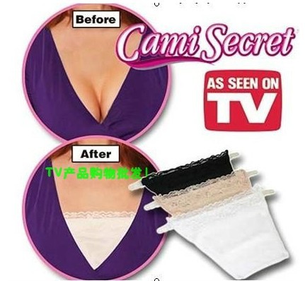 Retail Free Shipping 1pcs/lot Flesh-colored/Black/White Cami Secret Women's Seamless Bras As Seen On TV